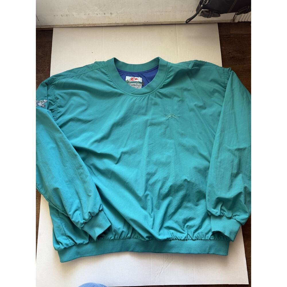 Vintage Headwind Sun Mountain Sports golf windbreaker in teal